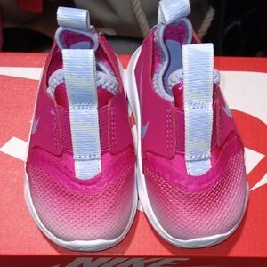 Nike Kids Pink and Blue Slip-On Sneakers